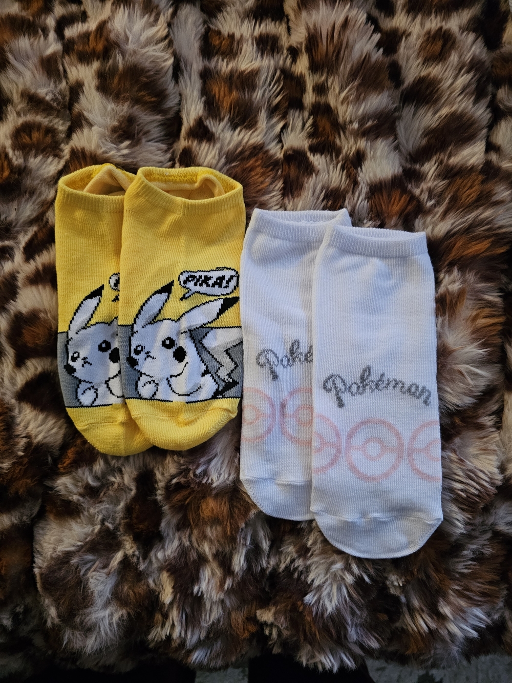 Pokemon Pikachu & Poké Ball Low-Cut Sock Duo - Yellow & White